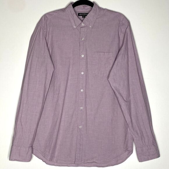 J. Crew Mercantile Classic Flex Casual Button Down Shirt Men's Size Large - Picture 1 of 7